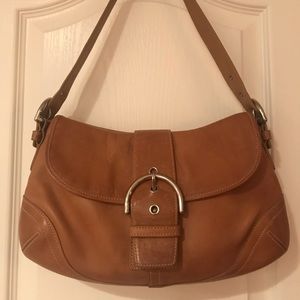 Coach Camel Satchel Leather Handbag